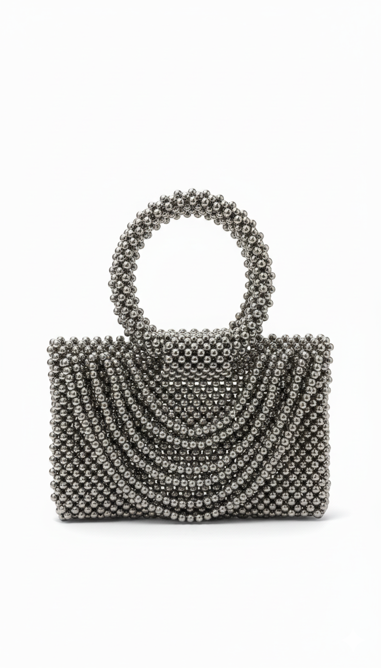 Tassel Silver Bag